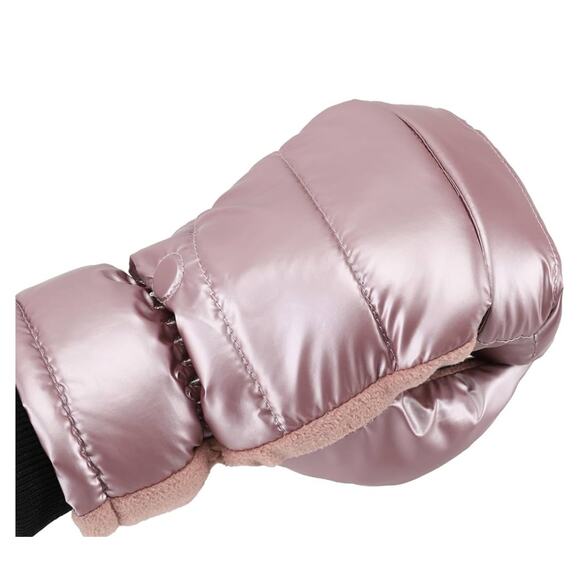 Brand New Isotoner Women's Size L/XL Black Pink Snow & Waterproof Gloves Mittens - Picture 9 of 10